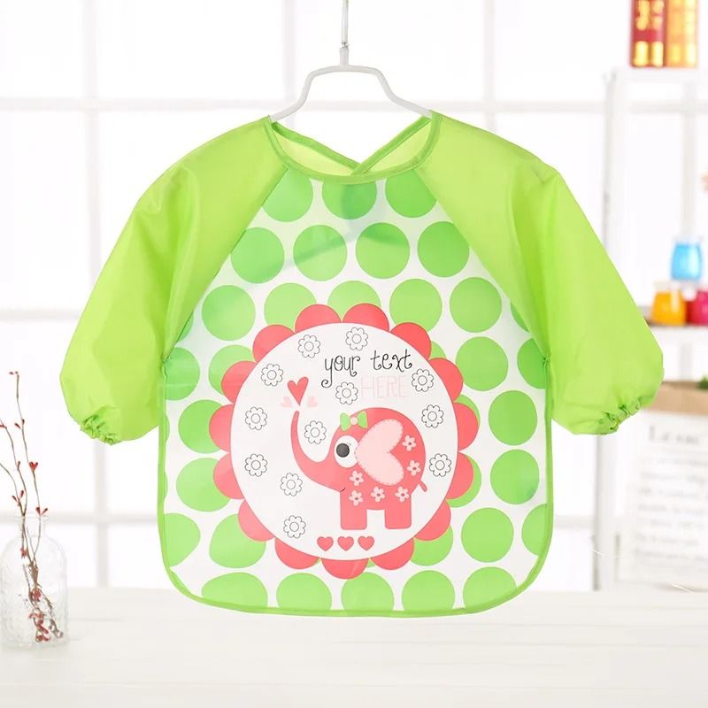 Waterproof Long Sleeve Baby Feeding Smock 15