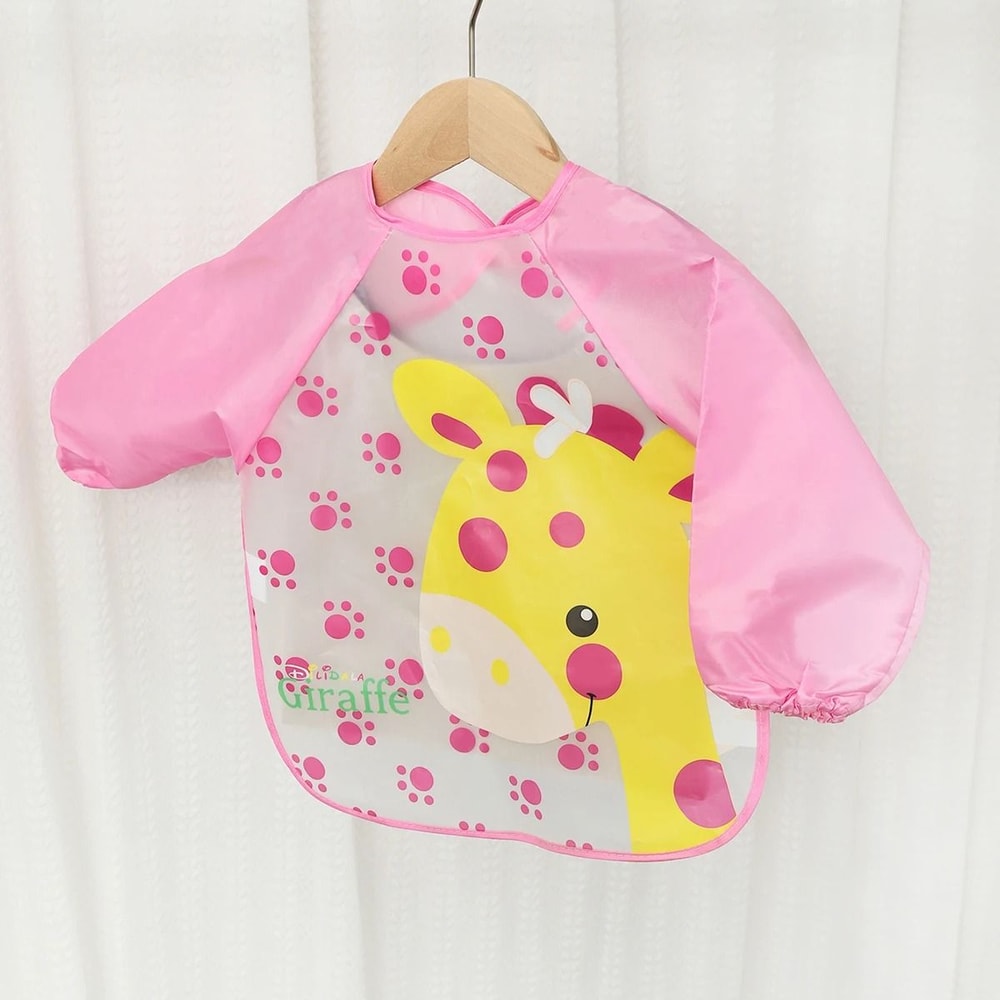 Waterproof Long Sleeve Baby Feeding Smock 16