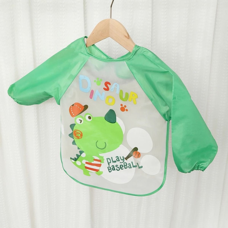 Waterproof Long Sleeve Baby Feeding Smock 21