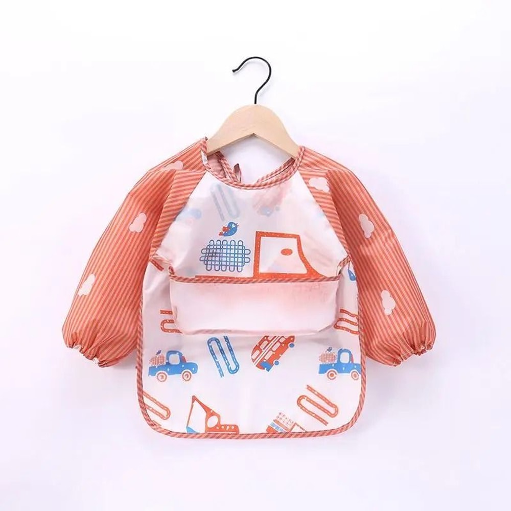 Waterproof Long Sleeve Baby Feeding Smock 26