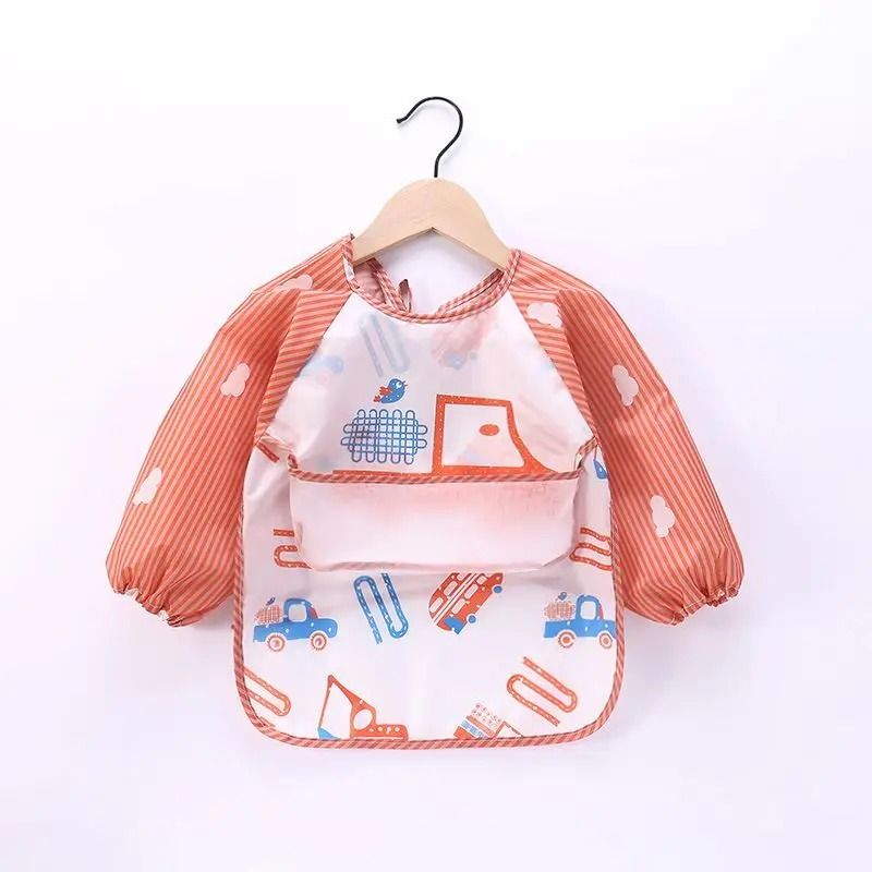 Waterproof Long Sleeve Baby Feeding Smock 26