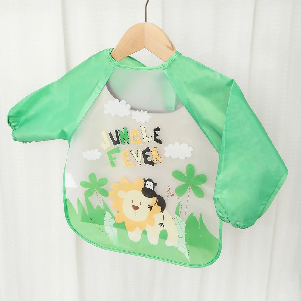 Waterproof Long Sleeve Baby Feeding Smock 27