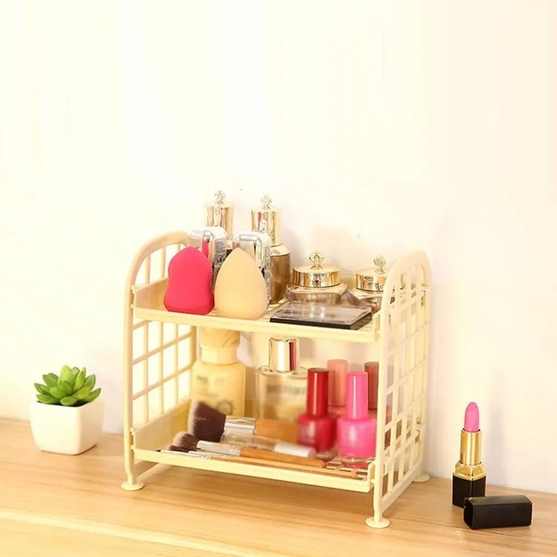 Simple Multi Level Desktop Storage Shelf For Home And Office 2