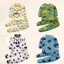 soft cotton kids clothing set for boys and girls