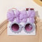 Kids Retro Flower Hairclip Set With Sunglasses Accessories 3 Piece Set 10