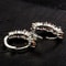 Colorful CZ Hoop Earrings Elegant Bridal Party Jewelry For Women 4