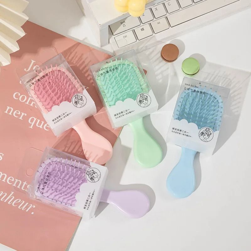 Compact Cartoon Air Cushion Hair Brush For Real Hair And Wigs 1