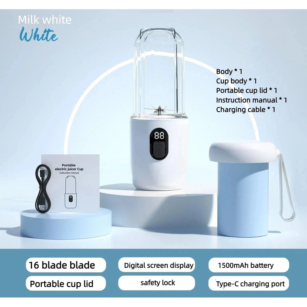 Portable Smoothie Blender Cup For Fresh Drinks Anywhere 13