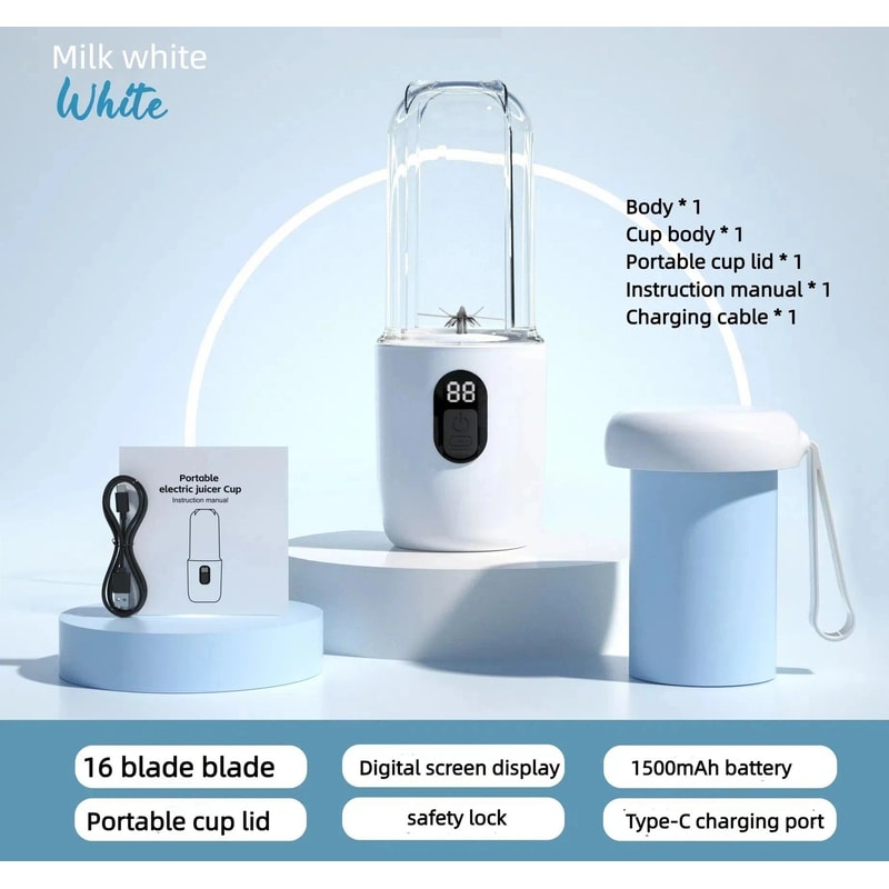 Portable Smoothie Blender Cup For Fresh Drinks Anywhere 13