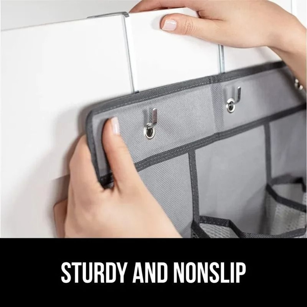 Wall Mounted Mesh Pocket Door Organizer For Space Saving Storage 3