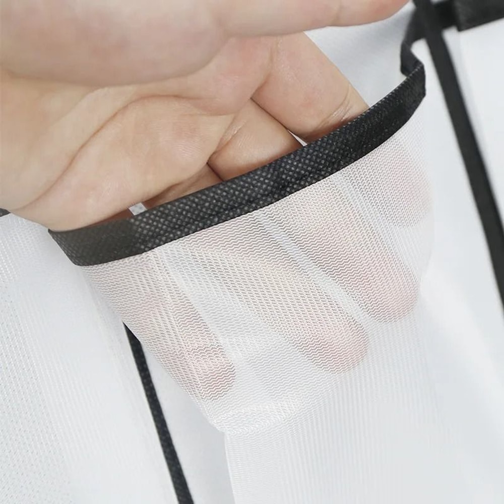 Wall Mounted Mesh Pocket Door Organizer For Space Saving Storage 4