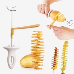spiral potato cutter for easy twisted vegetable slices
