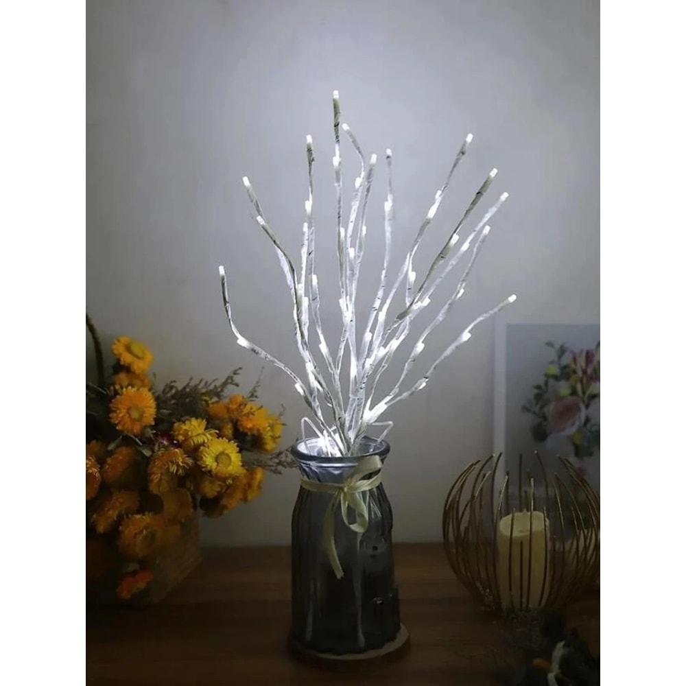 Battery Operated Decorative Birch Branch Lights For Festive Decor 1