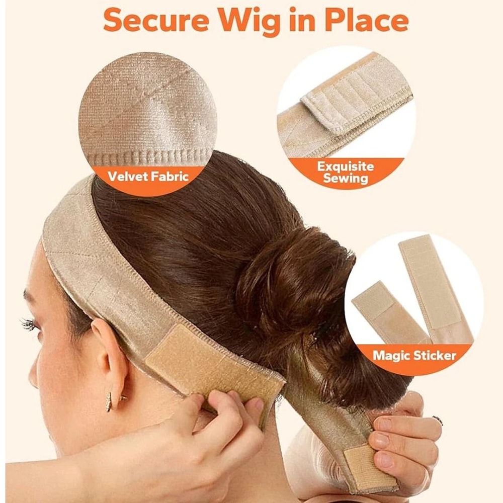 Soft Velvet Adjustable Wig Grip Headband For Secure Wig Fit 2