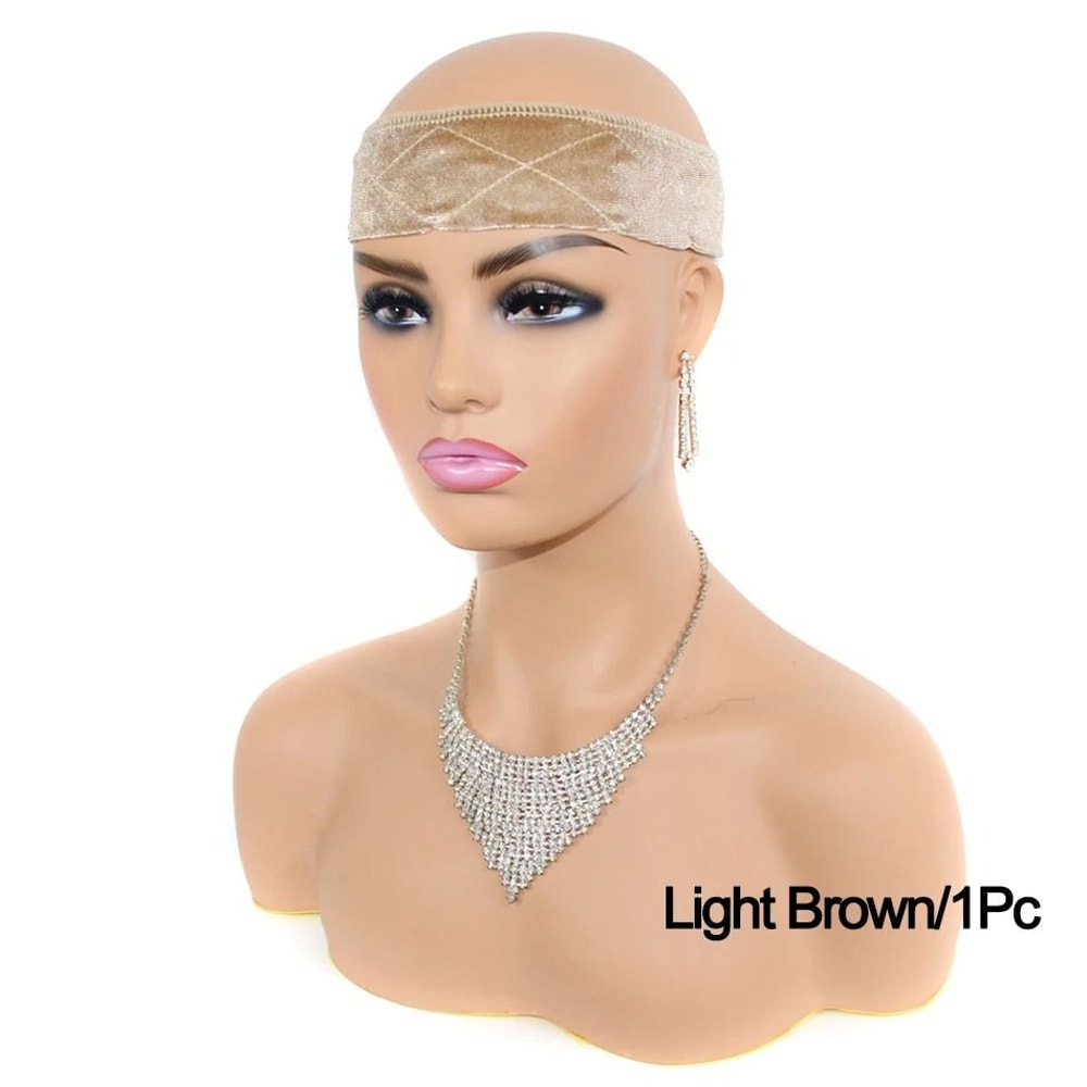 Soft Velvet Adjustable Wig Grip Headband For Secure Wig Fit 9