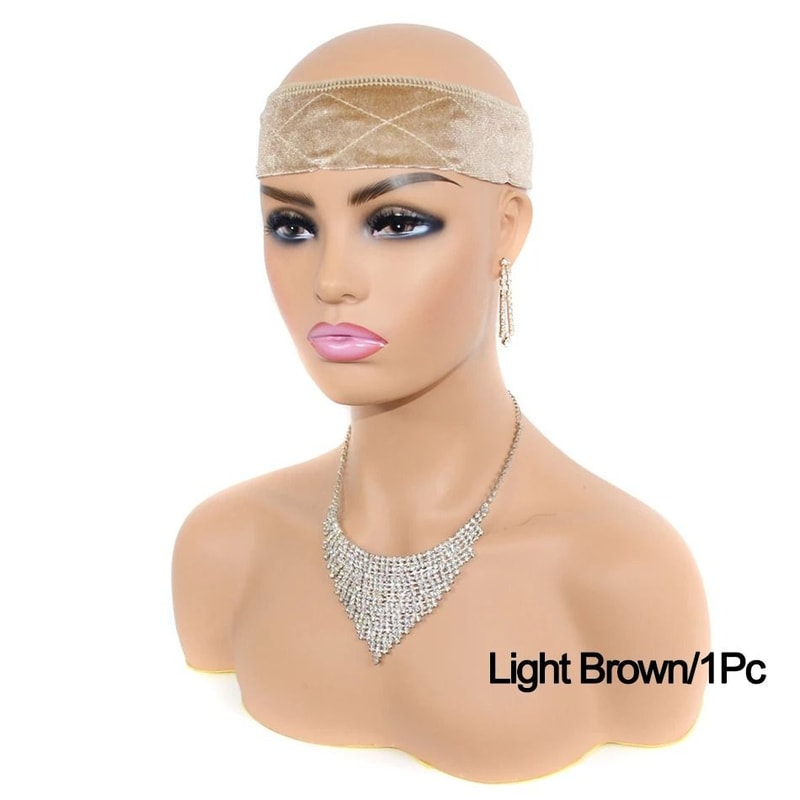 Soft Velvet Adjustable Wig Grip Headband For Secure Wig Fit 9