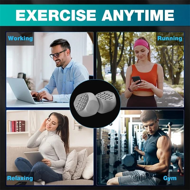 Jawline Toning Silicone Exerciser Set For Face And Neck Fitness 5