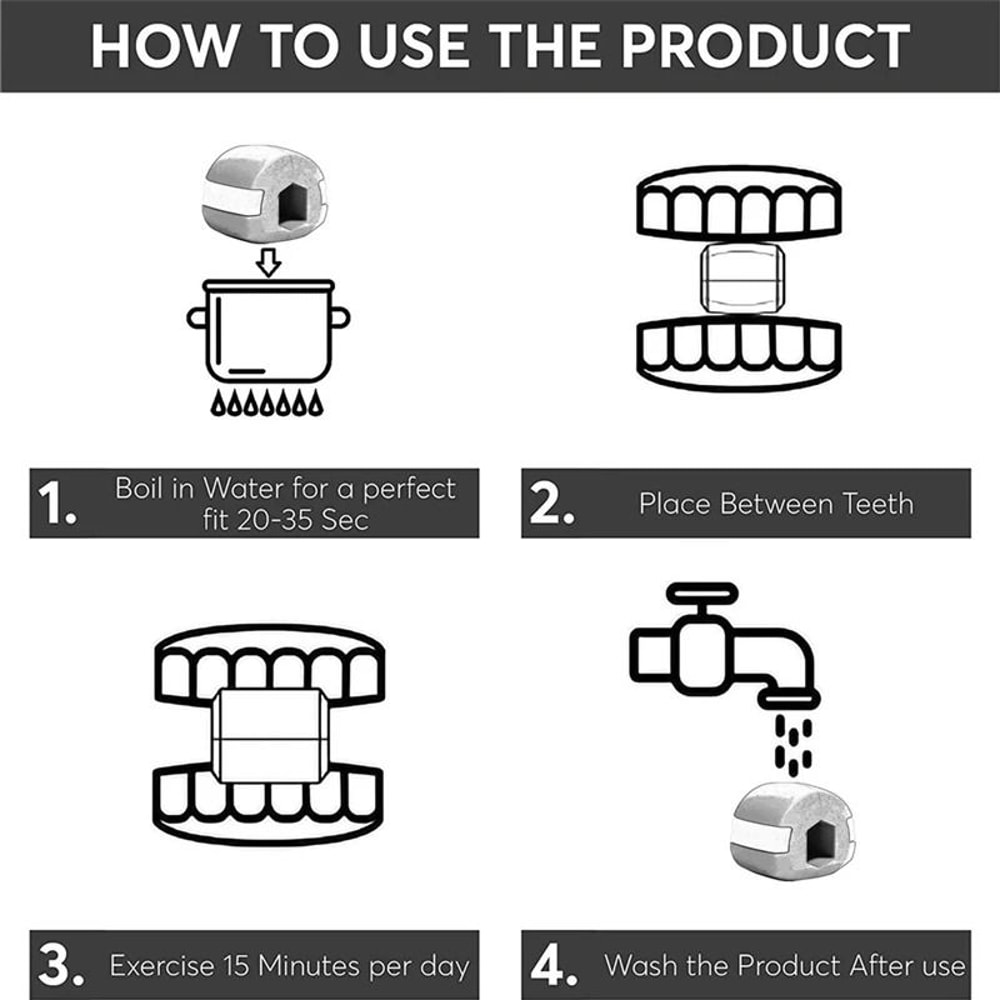 Silicone Jaw Exerciser Set For Face And Neck Muscle Training 2