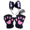 Adorable Cat Paw Gloves And Ear Headwear Set For Cute Winter Style 10