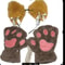 Adorable Cat Paw Gloves And Ear Headwear Set For Cute Winter Style 12