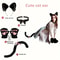 Adorable Cat Paw Gloves And Ear Headwear Set For Cute Winter Style 5