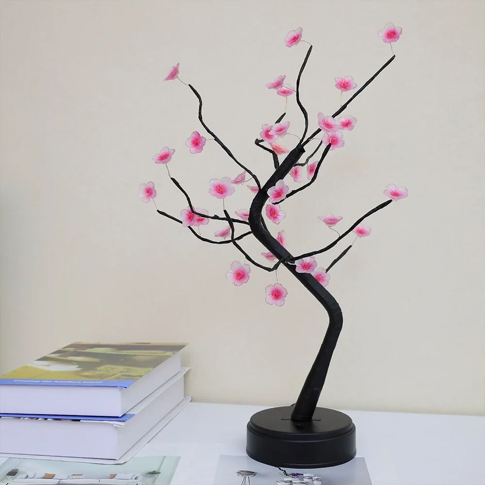 Elegant LED Bonsai Cherry Blossom Lamp For Home Decor 2