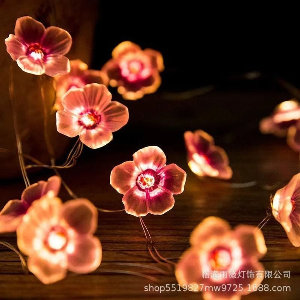 Cherry Blossom Garland LED Lights For Home And Holiday Decoration 2
