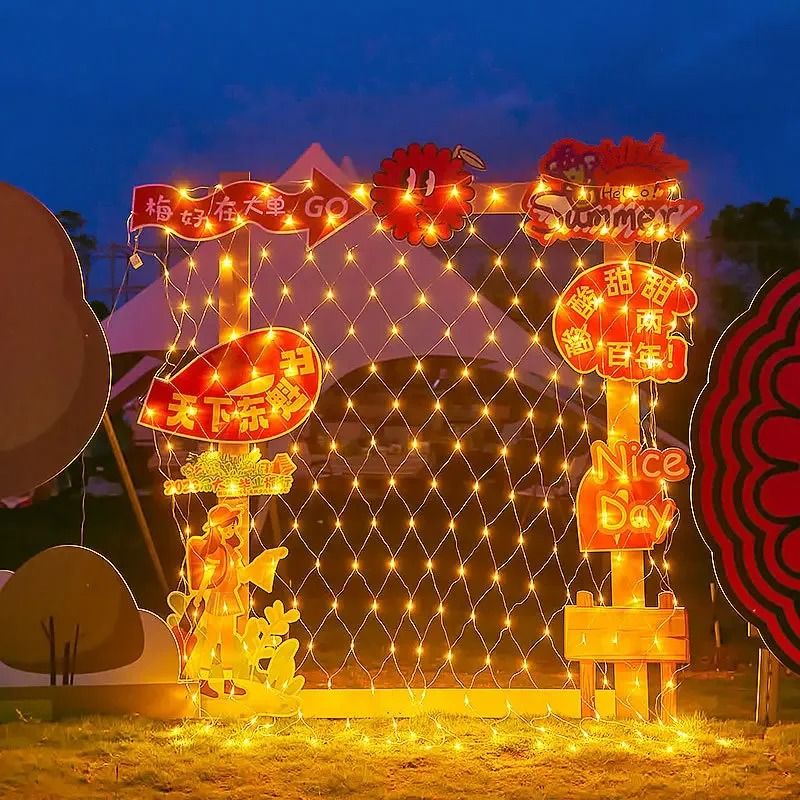 LED Mesh Garland Lights For Holiday Party Garden And Wedding Decoration 1