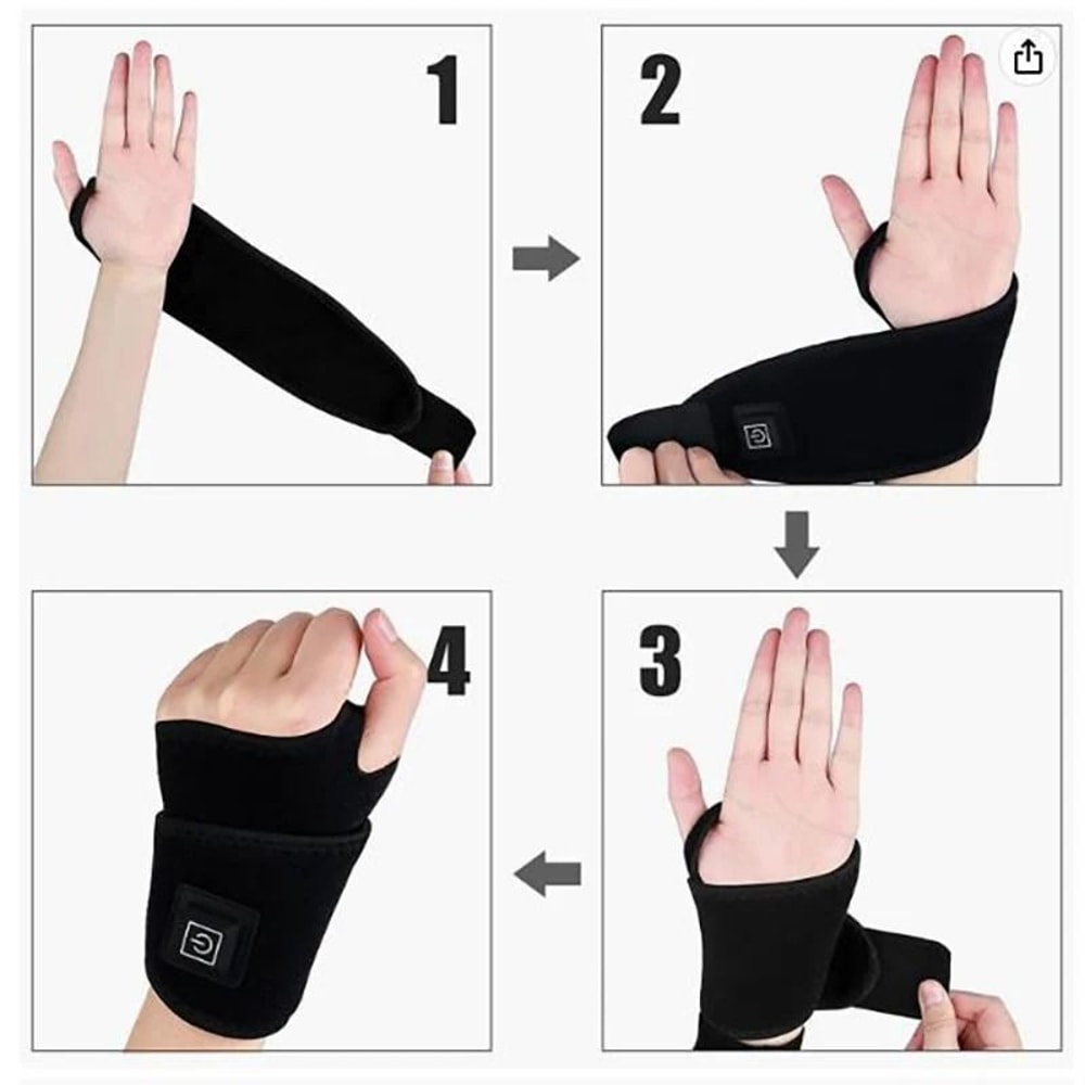 Adjustable Heated Wrist Support Sleeve For Comfort And Joint Care 4