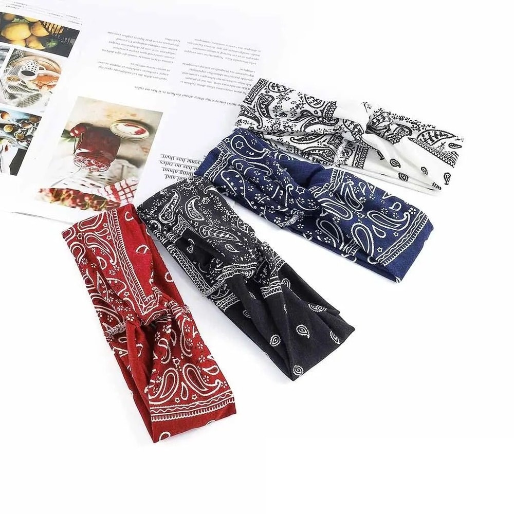 Stretchy Wide Knotted Headband For Active And Casual Wear 1