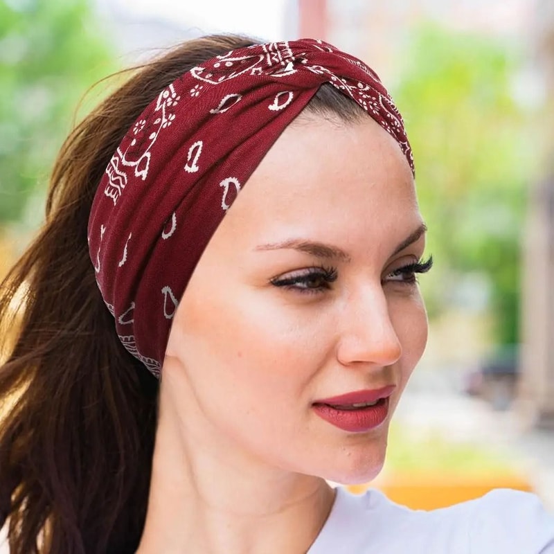 Stretchy Wide Knotted Headband For Active And Casual Wear 4