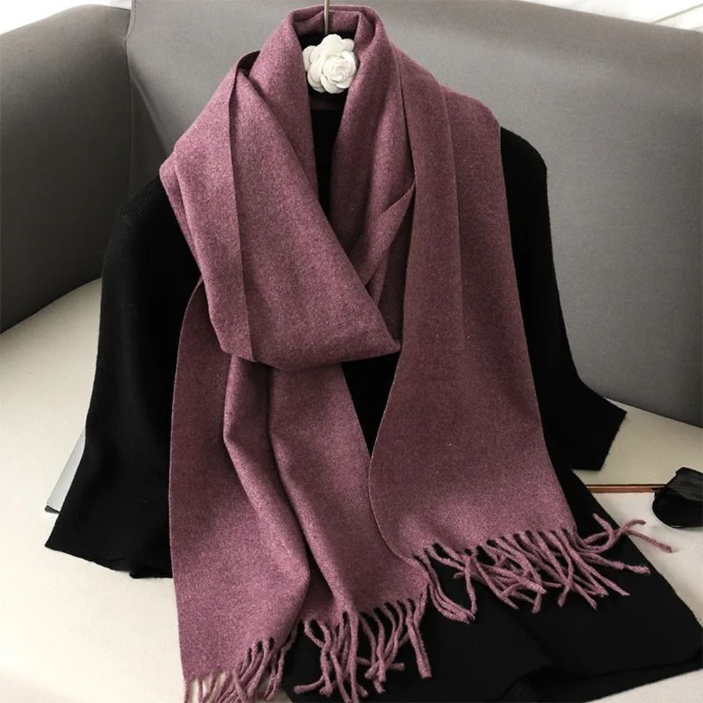 Warm Thick Winter Scarf For Women Outdoor Use And Fashion 23