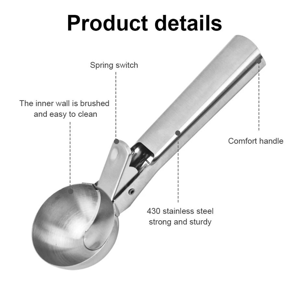 Stainless Steel Ice Cream Scoop 3