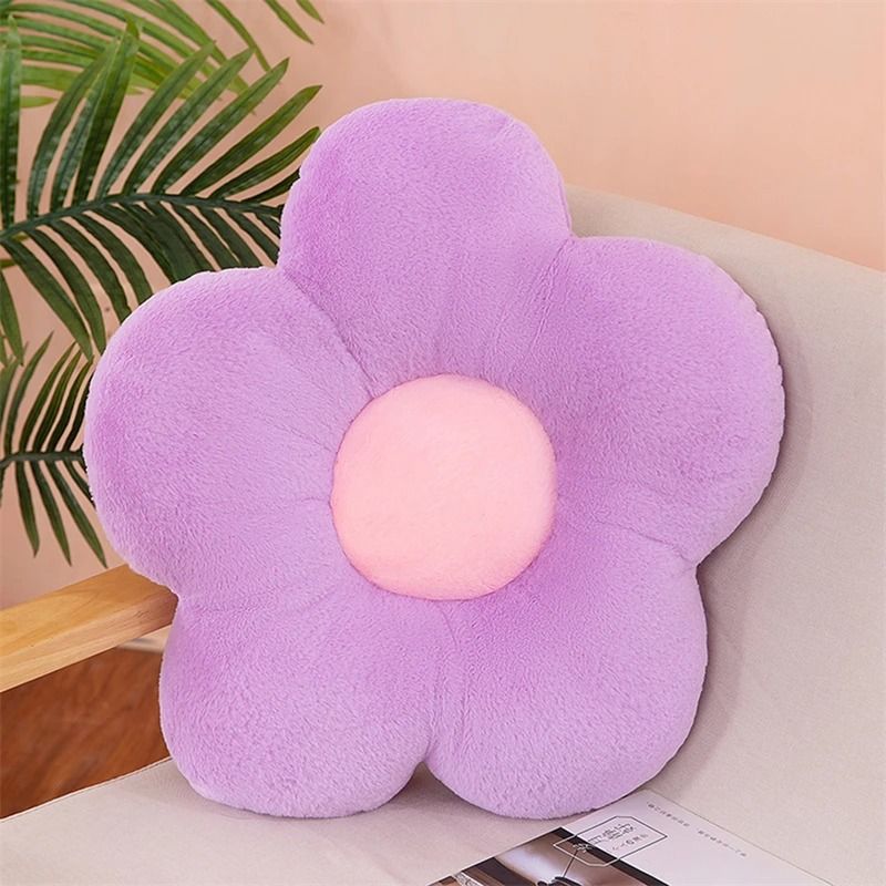 Soft Five Petal Flower Cushion 9