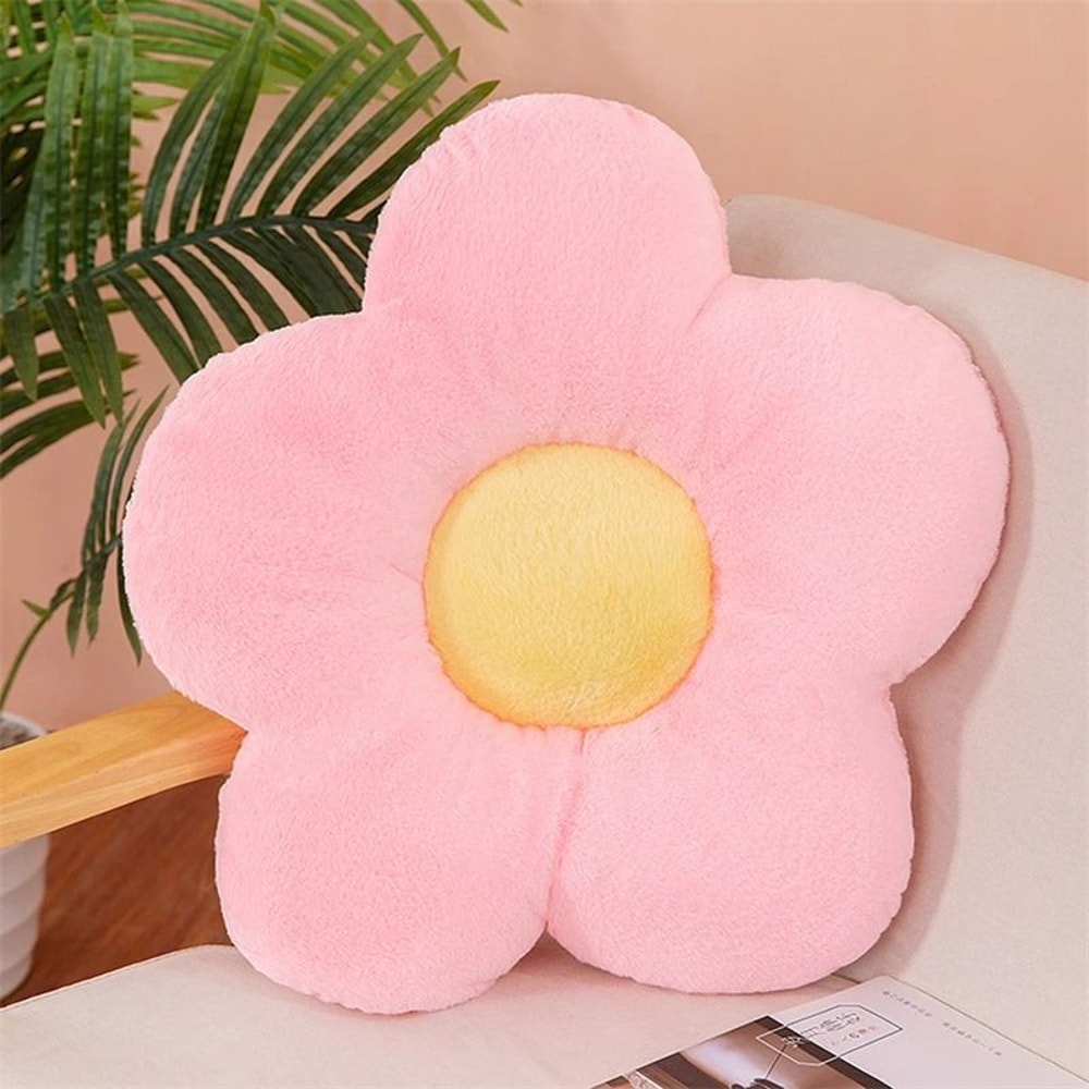 Soft Five Petal Flower Cushion 6