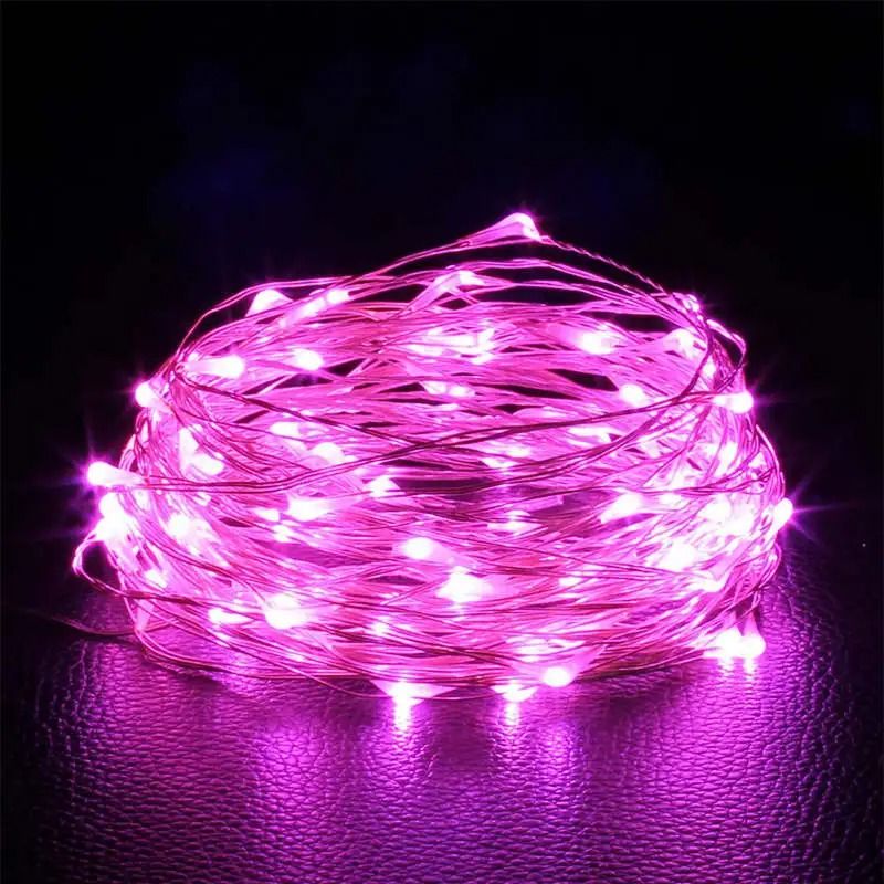 Battery Powered LED Copper Wire String Lights 11
