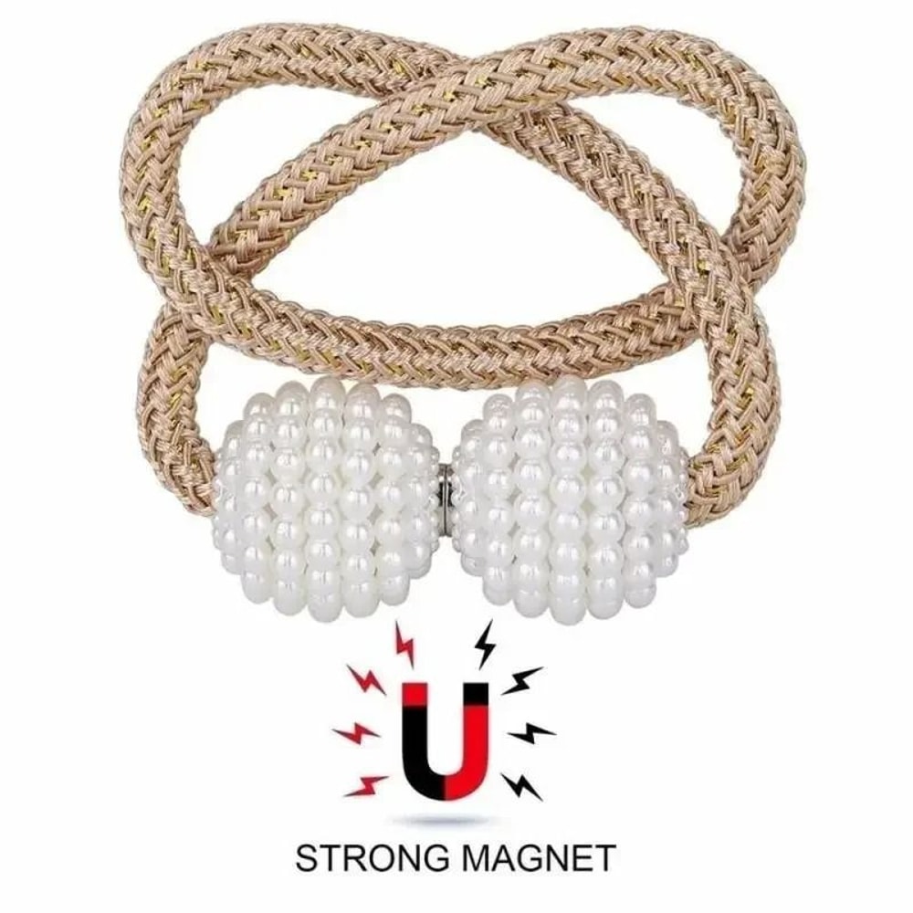 Magnetic Pearl Curtain Clip Tie Back 2