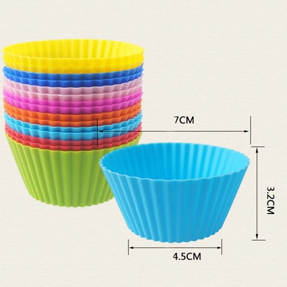 Silicone Baking Cups For Cupcakes And Pastry Molds 4