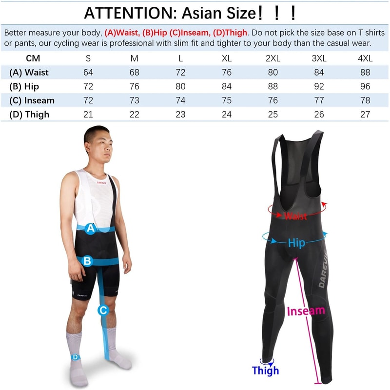 Winter Thermal Cycling Bib Tights With Waterproof Design 3