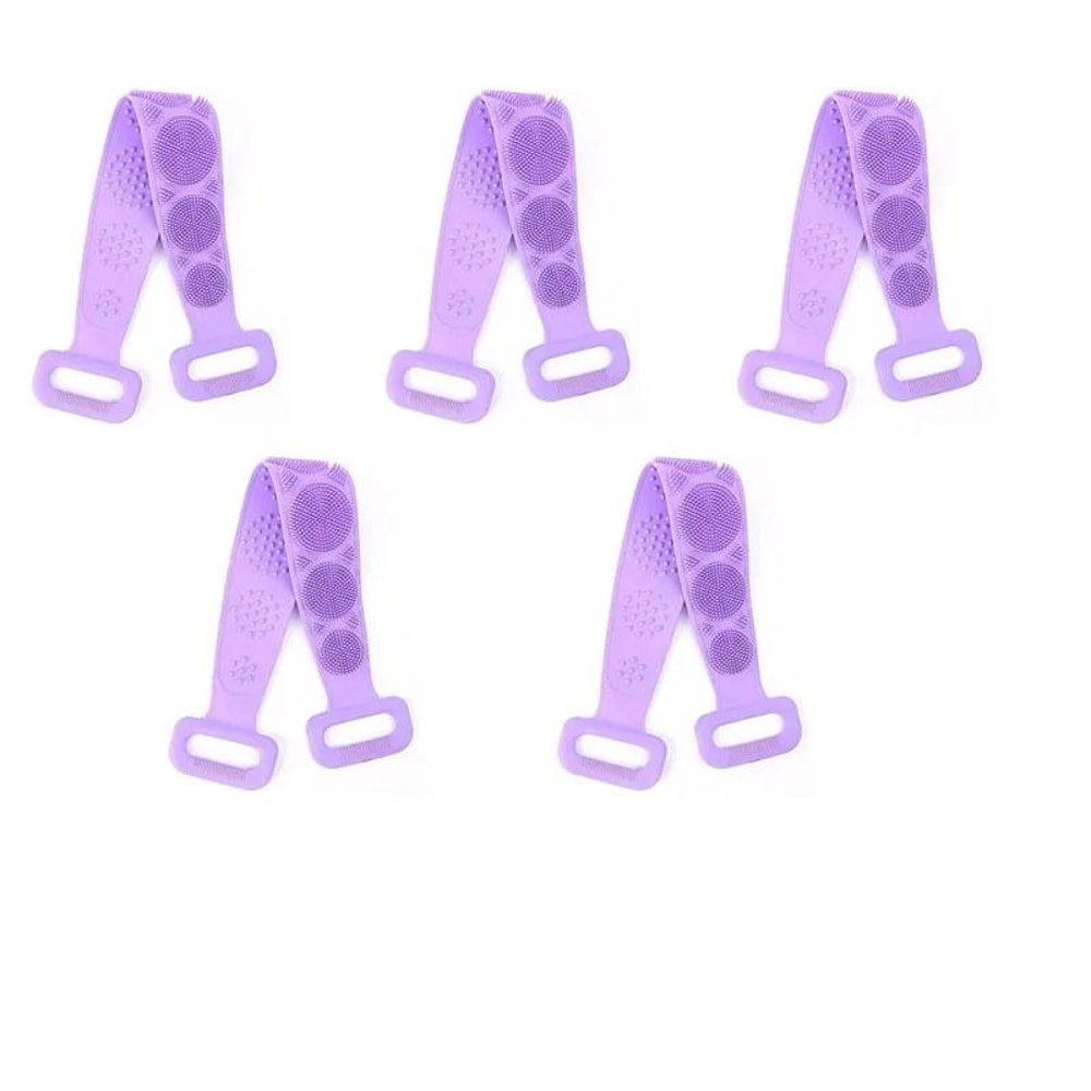 Silicone Bath Scrubber Belt For Shower And Body Exfoliation 14