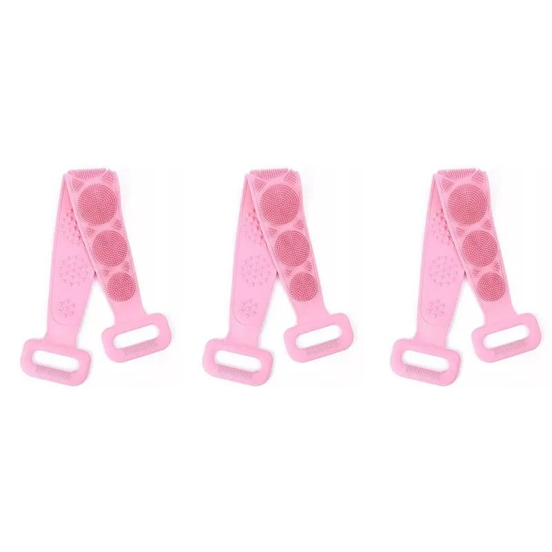 Silicone Bath Scrubber Belt For Shower And Body Exfoliation 16