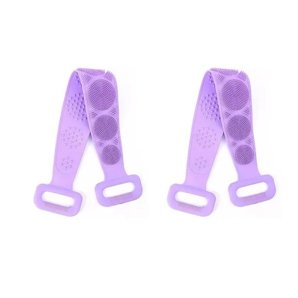Silicone Bath Scrubber Belt For Shower And Body Exfoliation 18