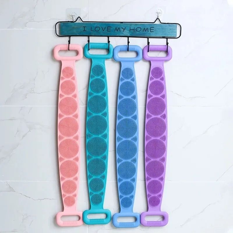 Silicone Bath Scrubber Belt For Shower And Body Exfoliation 2