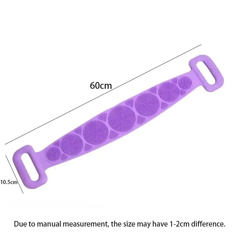 Silicone Bath Scrubber Belt For Shower And Body Exfoliation 5