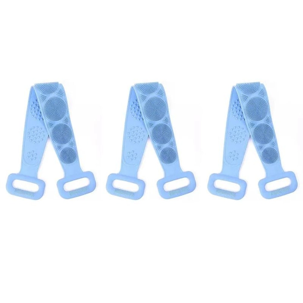 Silicone Bath Scrubber Belt For Shower And Body Exfoliation 8