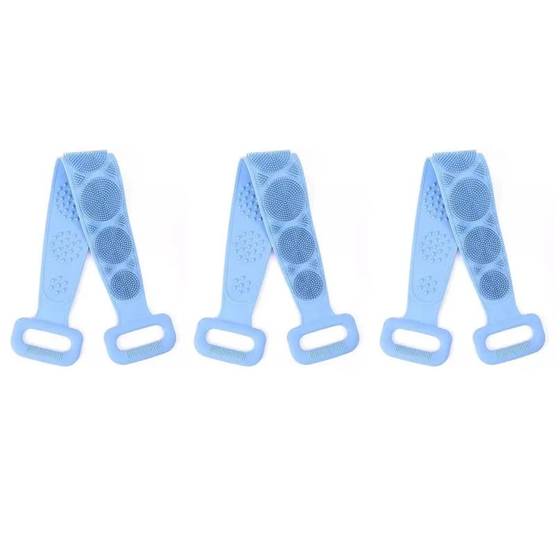 Silicone Bath Scrubber Belt For Shower And Body Exfoliation 8