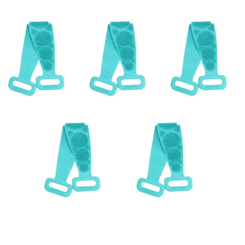 Silicone Bath Scrubber Belt For Shower And Body Exfoliation 19