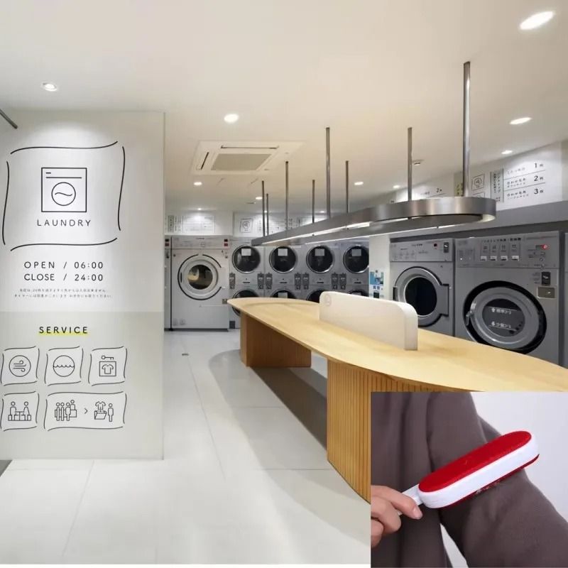 TwoSided SelfCleaning Lint And Pet Hair Removal Brush 1