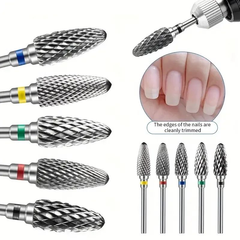 Tungsten Carbide Nail Drill Bits For Electric Manicure Tools 4