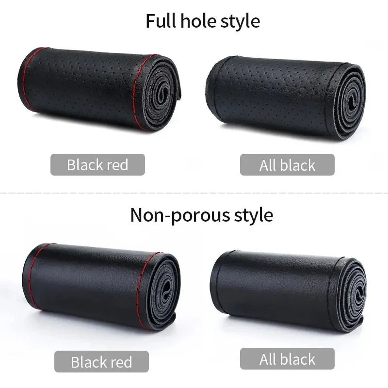 Genuine Leather Steering Wheel Cover 3